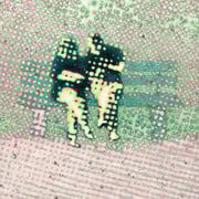 "Kontakt", 2010, Öl auf Leinwand, 75 x 70 cm