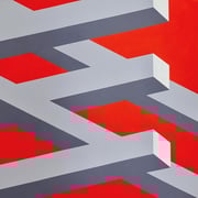 Florentina Pakosta, o. T., 95 x 95 cm