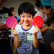 「どう？ これで糸巻きグルマを作るんだ！」