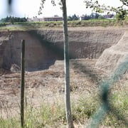 il piccolo buco della cava chiamata "OASI"