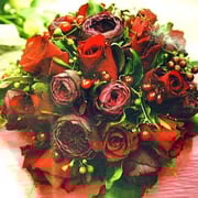 ￥15000（ブートニア込）  19×18x17　ラウンドカラーブーケ