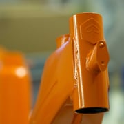 Piaggio Mofarahmen pulverbeschitet