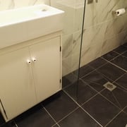 Redfern New Bathroom Renovations After Photo With Beautiful Floor Tiling