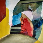 Gouache, Acryl, Zeitungsausschnitte - ca. 31x32 cm