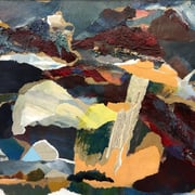 „Erzählung No.19" Acryl, Tapete