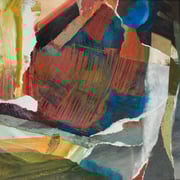 Gouache, Acryl, Zeitungsausschnitte - ca. 28x29 cm