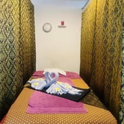 Hier wartet schon eine Liege darauf belegt zu werden.  