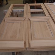 Porte double vitrée