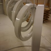 Mise en peinture des oculis