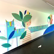 Corridoio ala nuova, fondazione OTAF, Sorengo. 2023