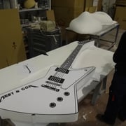 guitarra photocall, como atrezzo de boda