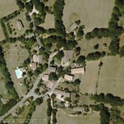 Vue aérienne du hameau du mas d'aspech dans le Quercy lot 46
