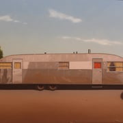 Robert Waddington, "1952 Spartan Royal Trailer Home", oil, 24" x 32"