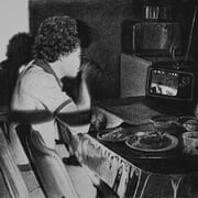 Rick Buttari, "Leftovers (study)", 7 1/4” x 11”, charcoal on paper