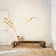 Tezh Modarressi, "On A Limb", 7" x 7", oil