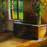 Tezh Modarressi, "Anything You Want", 19" x 15", oil