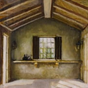 Tezh Modarressi, "Andy", 5" x 5", oil