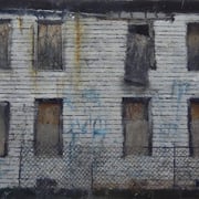 Catherine Mulligan, "Facade",  12" x 16”, oil on masonite   