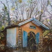 Tezh Modarressi, "Forage", 6" x 6", oil