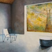 Tezh Modarressi, "Another Iced Tea", 13" x 11", oil