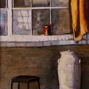 Tezh Modarressi, "Is This It", 17" x 10", oil