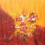 Acryl auf Leinwand   120 cm x 120 cm ............