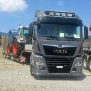 Kundenfahrzeug MAN TGX 18.500 von Baggervermietung Thurgau