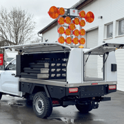 Ford Ranger Pickup als Behördenfahrzeug, ausgestattet mit PEPEC Festaufbau, Sondersignalanlage und Innenausbau