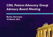 lmc france berlin cml patient advocacy group advisory boord meeting novartis 