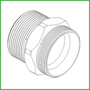 Adaptador de máquina 3/4" 1"