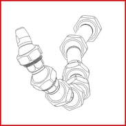 Juego básico manguera refrigerante 1/4