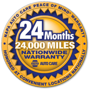 The "Peace of Mind" warranty covers parts and labor on qualifying repairs and services Click above for details.