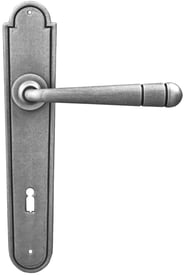 Maniglia porta ristrutturazione ferro forgiato ruggine nero opaco 