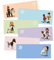 Tischkarten Pferd & Pony