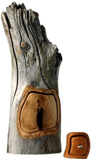 coffret en bois récupéré de l'artisan récupérateur Deni Forest