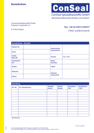 ConSeal Bestellschein