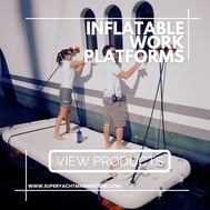Inflatable work maintenance platform ©www.superyachtmarinestore.com