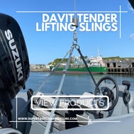 Davit Dinghy & Tender Lifting Slings www.superyachtmarinestore.com