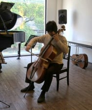 藤村俊介チェロレッスン(2013.1.30 もも庵)