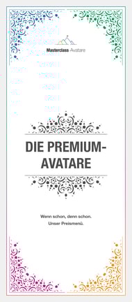 Die Preisliste von Masterclass-Avatare anfragen.