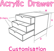 Acrylic Drawer customisation