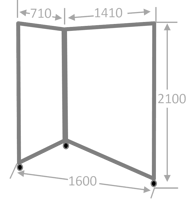 Mobile partition dimension