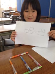 かっちゃんも出来た、おーっし！