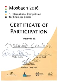 Finale International Competition for Chamber Choirs Mosbach