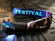 printed satin fabric wristband