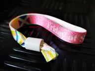 printed polyester fabric wristband