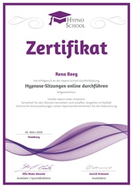 Zertifikat Hypnose online  