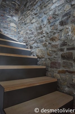 Escalier Acier et bois