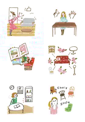 マガジンハウスanan 挿絵 2006くらい