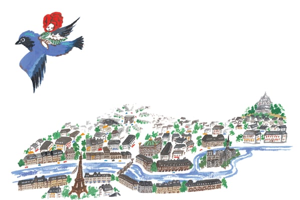 「ここが街よ。」青い鳥は言いました。